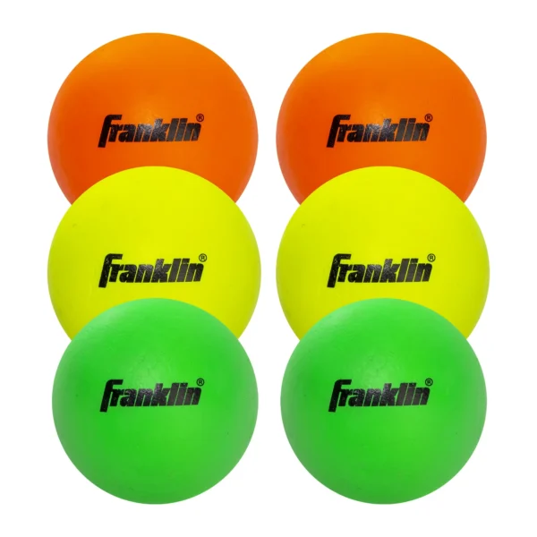 Franklin Sports Youth Lacrosse 7 in. Assorted Balls 6 Ct Bag